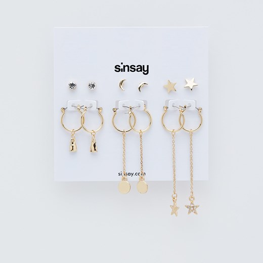 Sinsay - Kolczyki - Złoty Sinsay Jeden rozmiar promocyjna cena Sinsay