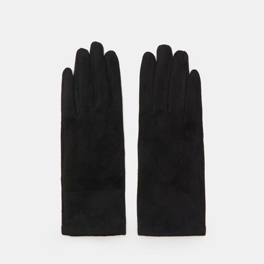 Sinsay - Gładkie rękawiczki - Czarny Sinsay S/M okazyjna cena Sinsay
