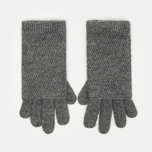 Sinsay - Ciepłe rękawiczki - Szary Sinsay Jeden rozmiar Sinsay okazyjna cena