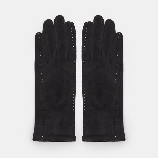 Sinsay - Gładkie rękawiczki - Czarny Sinsay M/L okazyjna cena Sinsay
