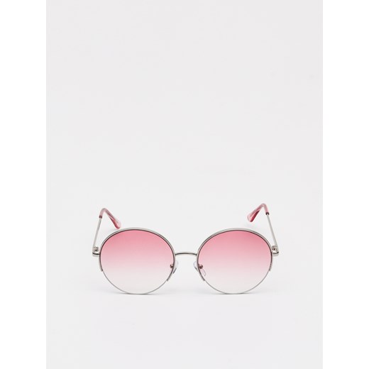 Sinsay - Okulary przeciwsłoneczne z barwionym szkłem - Różowy Sinsay Jeden rozmiar okazyjna cena Sinsay