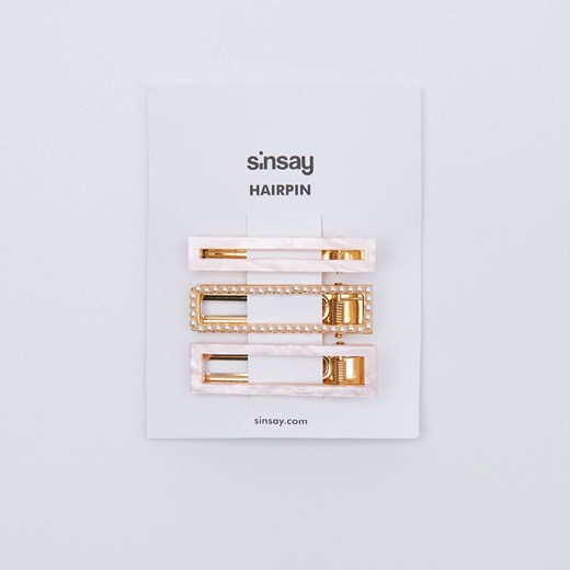 Sinsay - Ozdobne spinki do włosów - Złoty Sinsay Jeden rozmiar wyprzedaż Sinsay