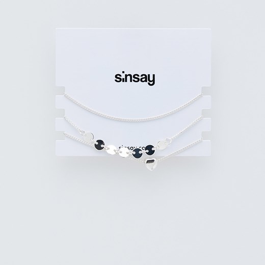 Sinsay - Bransoleta - Srebrny Sinsay Jeden rozmiar wyprzedaż Sinsay