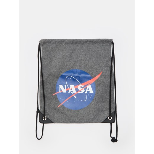 Sinsay - Plecak worek NASA - Jasny szary Sinsay Jeden rozmiar okazja Sinsay
