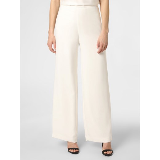 Swing Spodnie Kobiety Sztuczne włókno écru jednolity ze sklepu vangraaf w kategorii Spodnie damskie - zdjęcie 130035774
