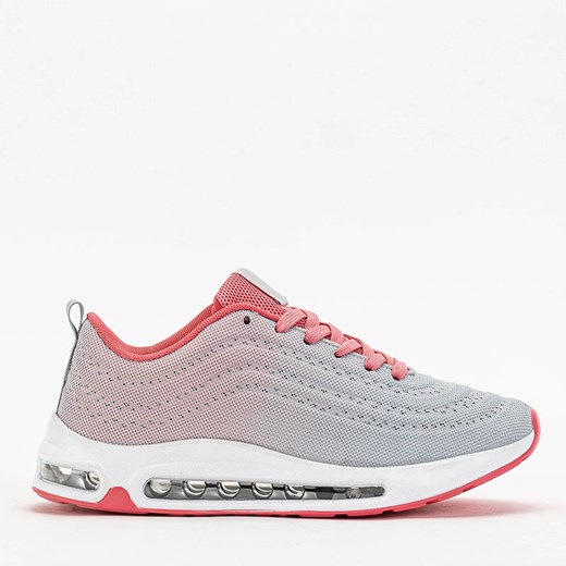 buty sportowe szaro rozowe