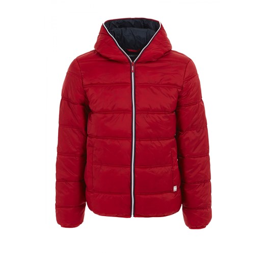 Lined jacket terranova czerwony kaptur