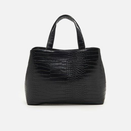 Cropp - Torebka city bag - Czarny Cropp Uniwersalny Cropp wyprzedaż