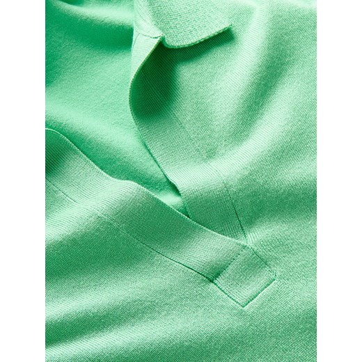 Reserved - Dzianinowa bluzka polo - Zielony Reserved M Reserved
