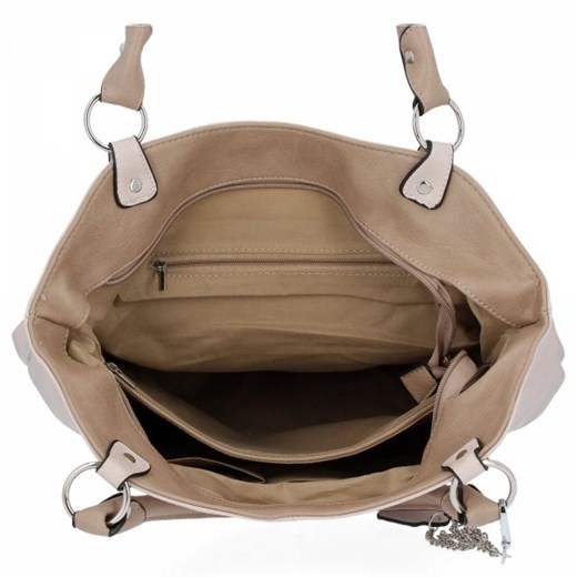 Uniwersalne Torebki Damskie Shopper Bag firmy Hernan Beżowa (kolory) Hernan wyprzedaż PaniTorbalska