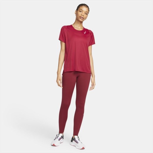 Damskie legginsy ze średnim stanem i kieszenią Nike Epic Luxe - Czerwony Nike M Nike poland