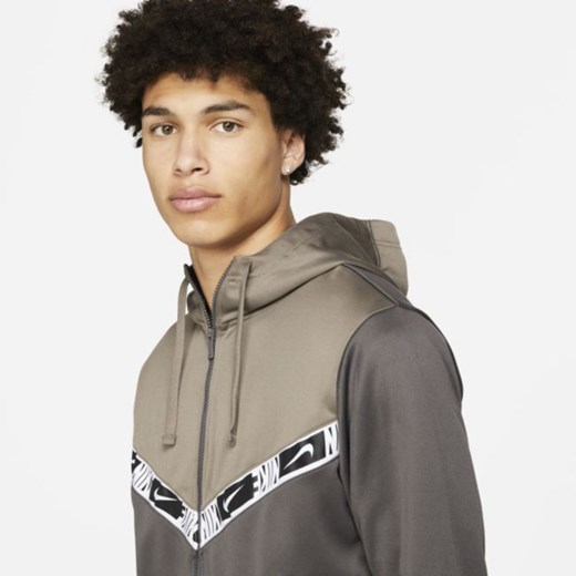 Męska bluza z kapturem i zamkiem na całej długości Nike Sportswear - Brązowy Nike XL Nike poland