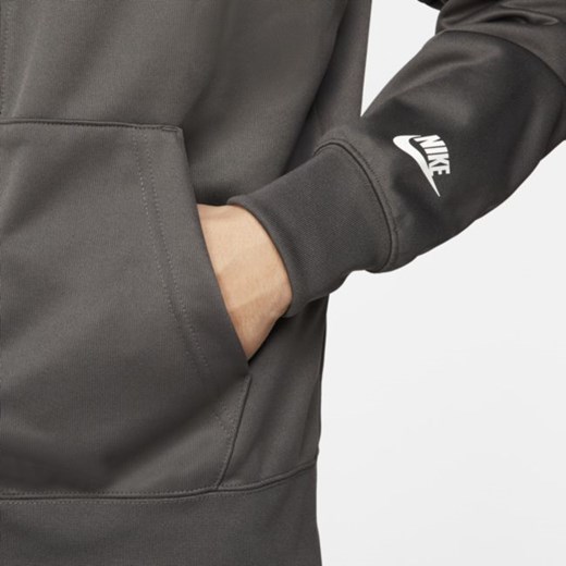 Męska bluza z kapturem i zamkiem na całej długości Nike Sportswear - Brązowy Nike S Nike poland