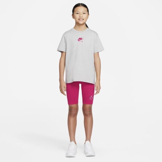T-shirt dla dużych dzieci (dziewcząt) Nike Air - Szary Nike XS Nike poland