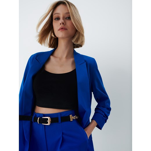 Mohito - Kobaltowa marynarka oversize - Niebieski Mohito 42 Mohito