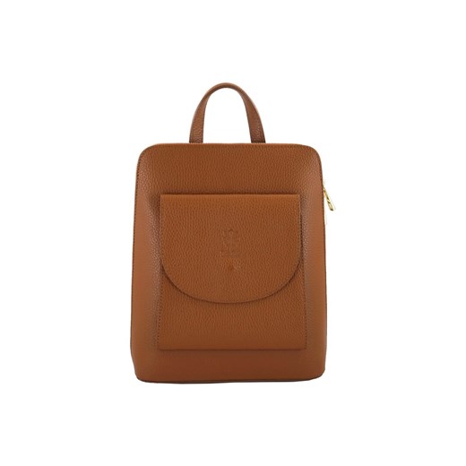 Plecak skórzany / listonoszka - Casual 2w1 - Brązowy jasny ze sklepu Barberinis w kategorii Plecaki - zdjęcie 130121861