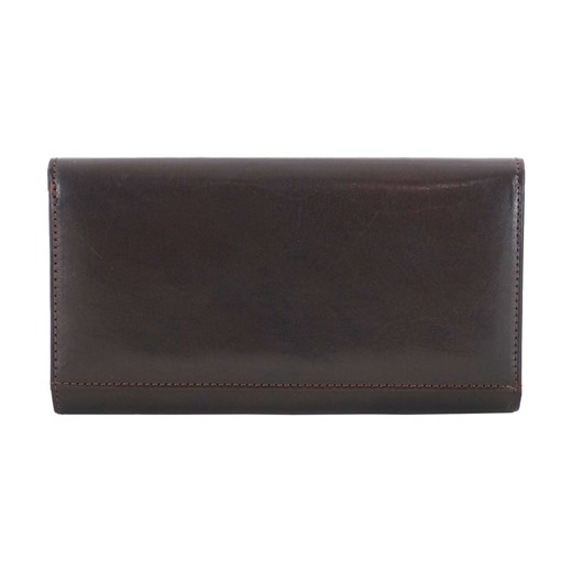Klasyczne portfele skórzane damskie - Barberini's - Brązowy ciemny ze sklepu Barberinis w kategorii Portfele damskie - zdjęcie 130124281