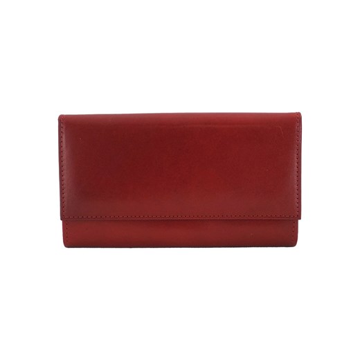 Damskie portfele skórzane - Barberini's - Czerwony ze sklepu Barberinis w kategorii Portfele damskie - zdjęcie 130128683