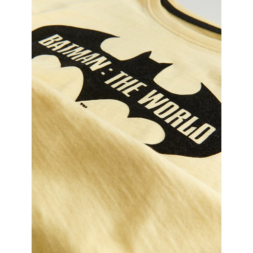 Reserved - Bawełniany T-shirt Batman - Żółty Reserved 164 Reserved