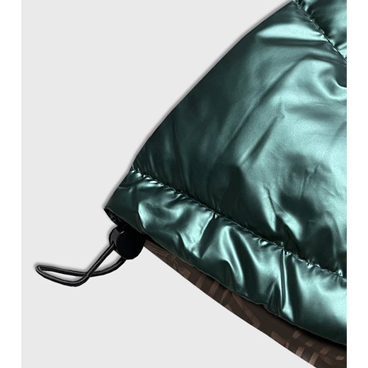 DWUSTRONNA KURTKA DAMSKA ZIELONA-BRĄZ/BRĄZ (HS-709-1) Goodlookin.pl 50 goodlookin.pl