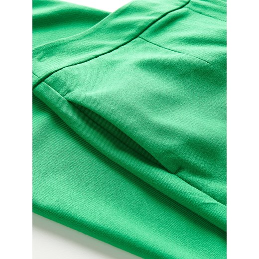 Reserved - Spodnie garniturowe z kantem - Zielony Reserved M Reserved