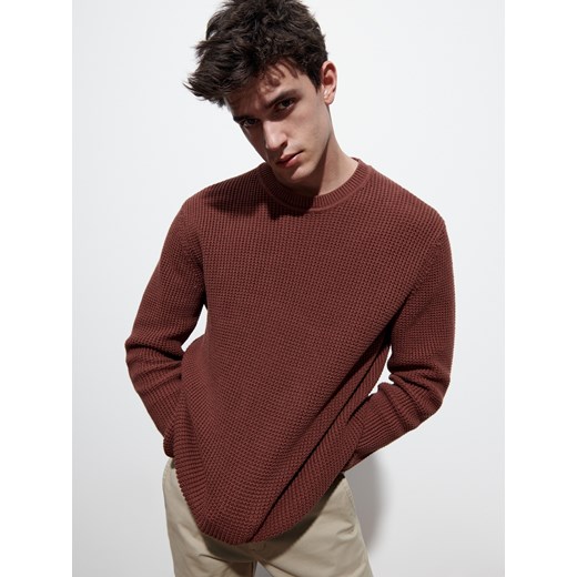 Reserved - Strukturalny sweter - Czerwony Reserved XL Reserved