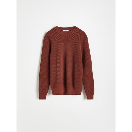 Reserved - Strukturalny sweter - Czerwony Reserved XL Reserved