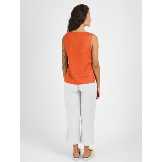 Lniany top w kolorze pomarańczowym Mint & Mia 46 promocja Limango Polska