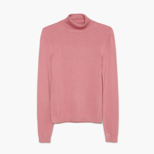 Cropp - Sweter z golfem - Fioletowy Cropp XL okazja Cropp