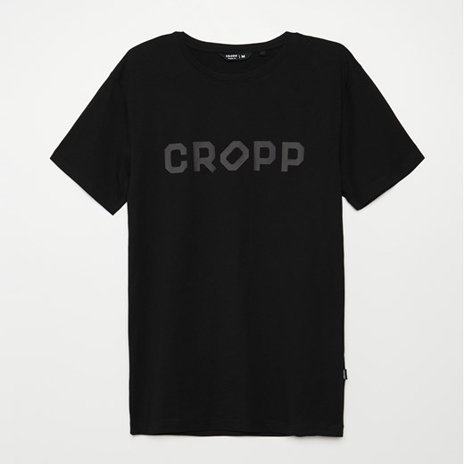 Cropp - Koszulka z nadrukiem - Czarny Cropp S Cropp