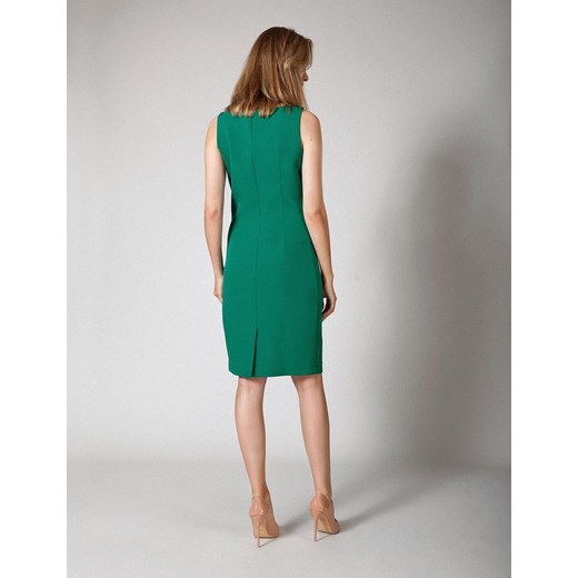 Zielona ołówkowa sukienka z koronką Molton 36 Molton