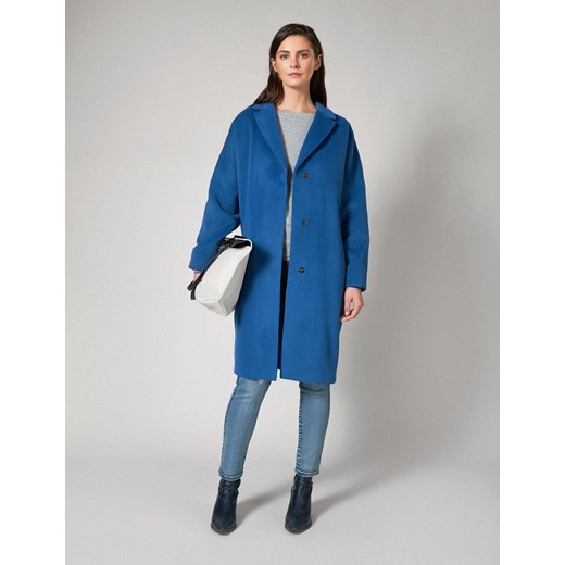Niebieski oversizowy płaszcz Molton M Molton