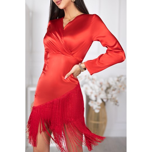 Sukienka BORLETA RED XL promocja Ivet Shop
