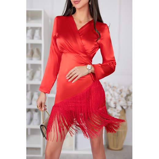 Sukienka BORLETA RED S promocja Ivet Shop
