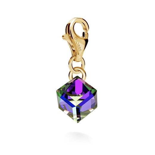 Srebrny charms kamień swarovski 925 : Kryształy - kolor - Crystal HEL, Srebro - Giorre GIORRE