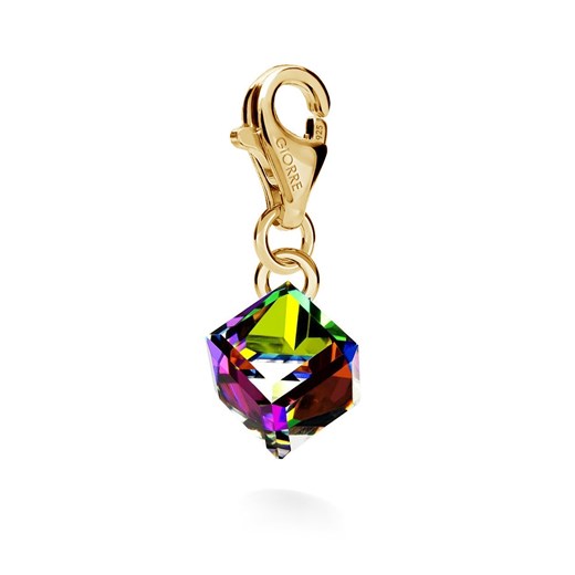 Srebrny charms kamień swarovski 925 : Kryształy - kolor - Crystal VM, Srebro - Giorre GIORRE