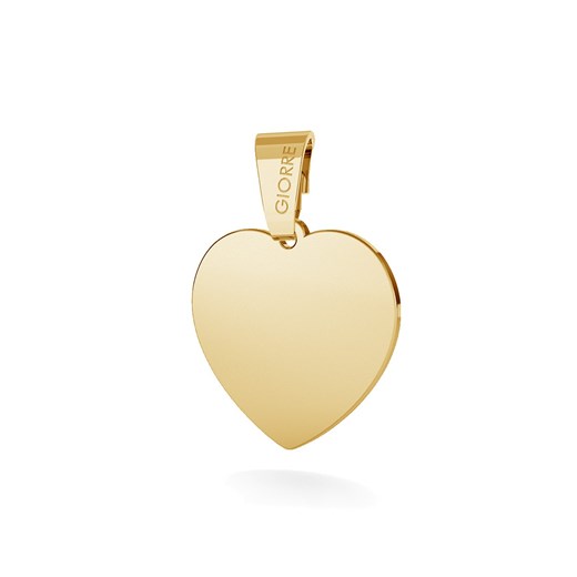Srebrny charms serce zawieszka beads grawer 925 : Srebro - kolor pokrycia - Giorre GIORRE
