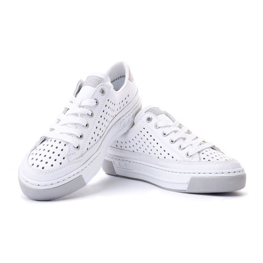 RIEKER L8849-80 white, półbuty sportowe damskie Rieker 41 e-kobi.pl