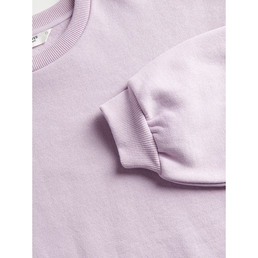 Reserved - Bluza z dresowej dzianiny - Fioletowy Reserved M Reserved