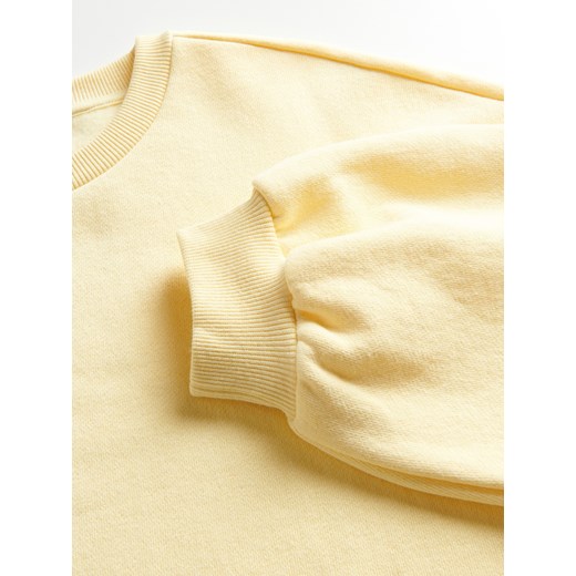 Reserved - Bluza z dresowej dzianiny - Żółty Reserved S Reserved