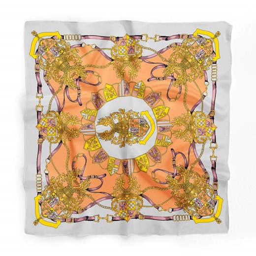 Apaszka drukowana cyfrowo  90x90 cm Jedwab Polski Milanówek Jedwab-Polski