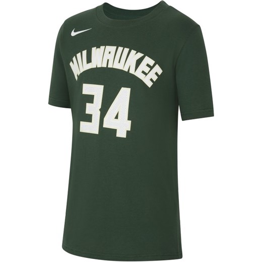 T-shirt dla dużych dzieci Nike NBA Milwaukee Bucks - Zieleń Nike S Nike poland