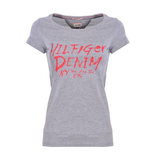 Tommy Hilfiger T-shirt Damskii Regular Fit Gray ze sklepu dewear.pl w kategorii Bluzki damskie - zdjęcie 130499150