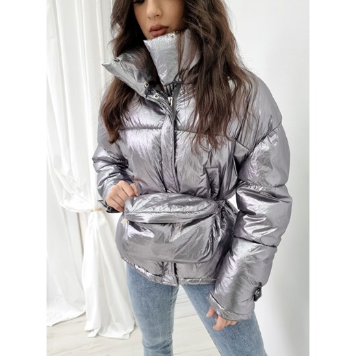 Kurtka zimowa z nerką EUPHORIA srebrna L/XL Ottanta S/M Ottanta