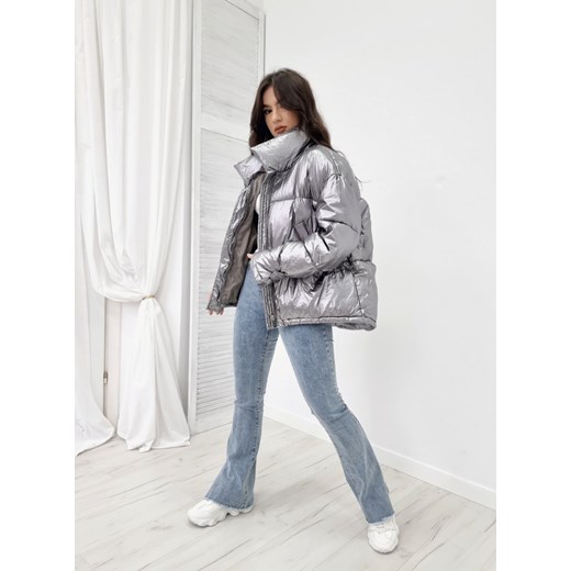 Kurtka zimowa z nerką EUPHORIA srebrna L/XL Ottanta S/M Ottanta