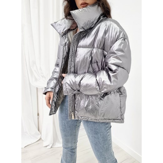 Kurtka zimowa z nerką EUPHORIA srebrna L/XL Ottanta S/M Ottanta
