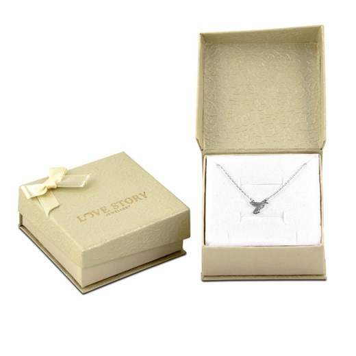 Srebrny naszyjnik ptak koliber origami Caruzo Love Story Jewelllery ECLA