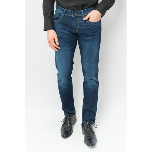 jeansy męskie pepe jeans pm200823 granatowe ze sklepu Royal Shop w kategorii Jeansy męskie - zdjęcie 130528790