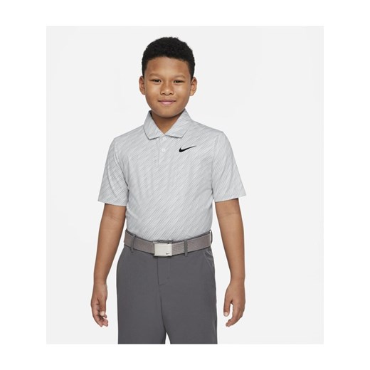 Koszulka polo do golfa z nadrukiem dla dużych dzieci (chłopców) Nike Dri-FIT Nike S Nike poland