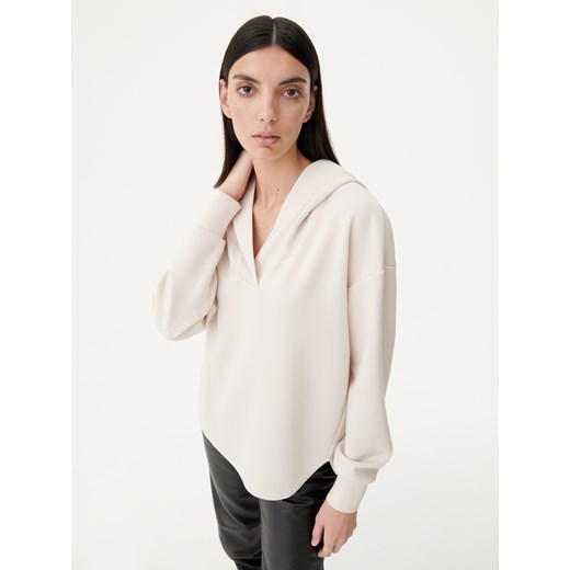 Reserved - Bluza z kapturem - Kremowy Reserved M Reserved